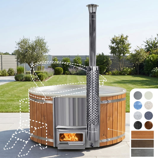 Configure Wood Fired Hot Tub XL for 6-8 | Horizon Heater