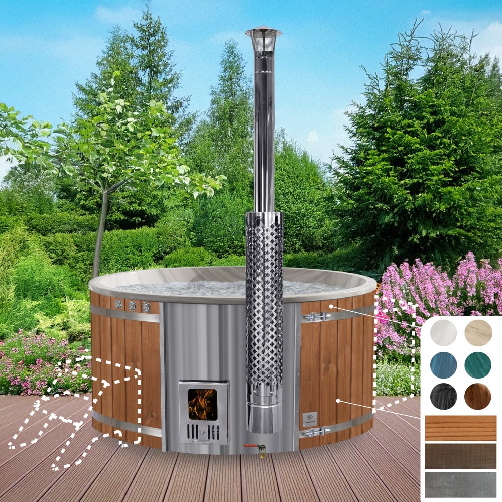Konfigurierbar Hot Tub Holz Runder 4-6 Personen