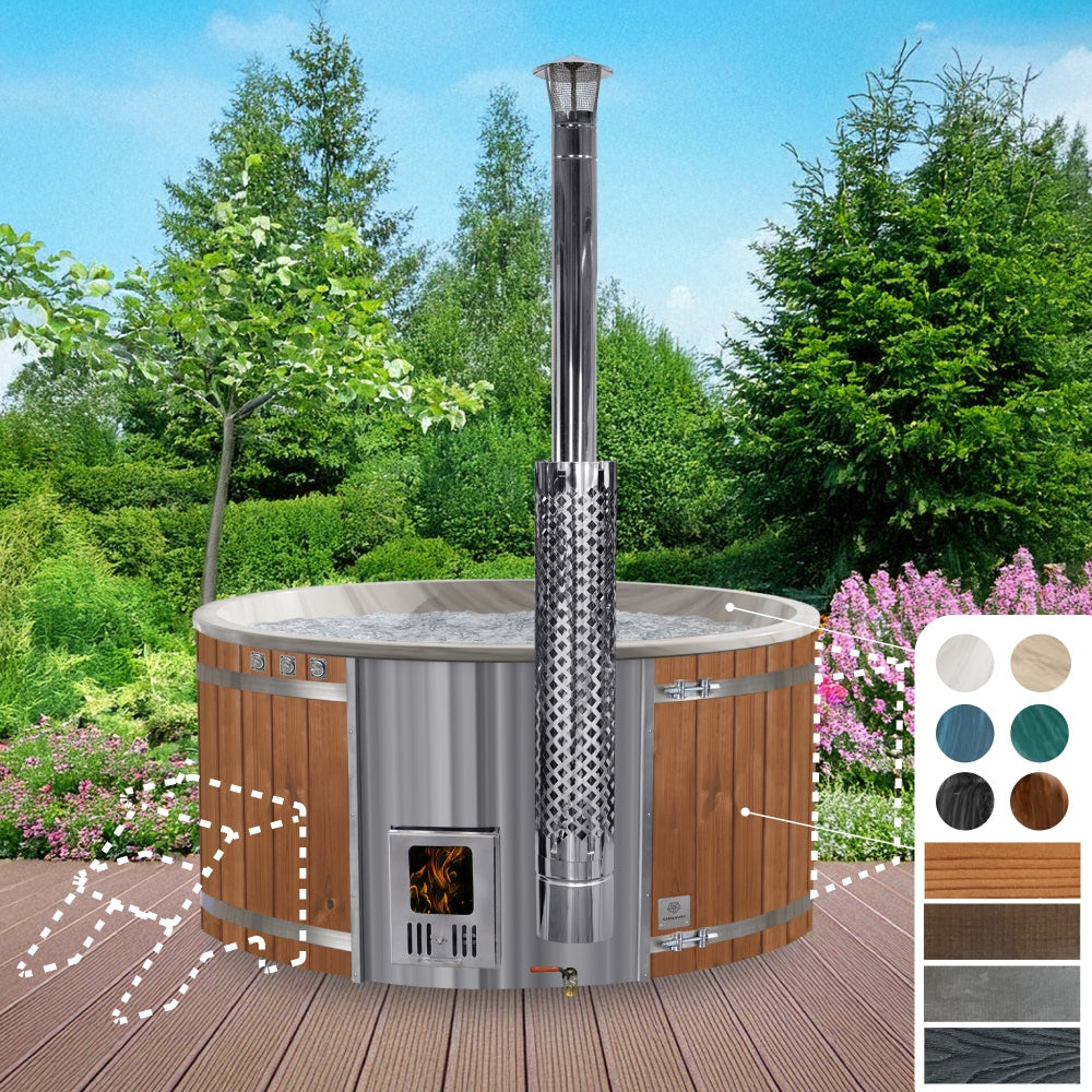 Konfigurierbar Hot Tub Holz Runder 4-6 Personen