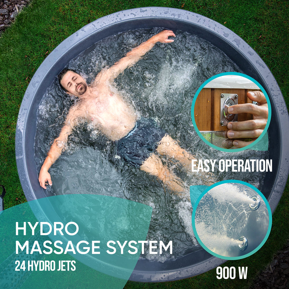 Hot Tub GFK | Beste Konfiguration | 24 Hydro- und 7 Luftdüsen 