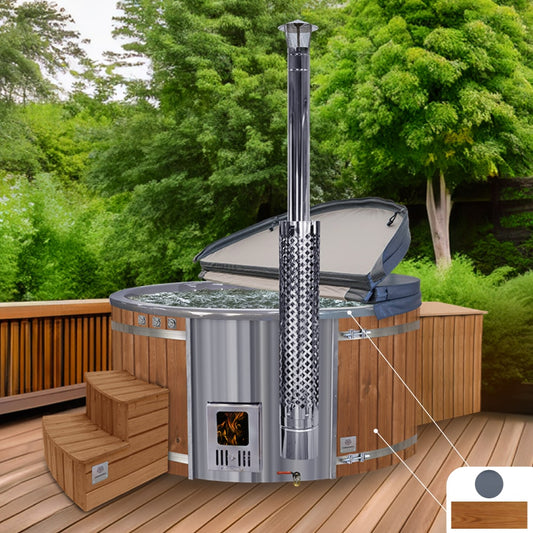 Premium Filteranlage XL Whirlpool mit Holzofen 6-8 | Super Angebot | Bestseller-Konfiguration
