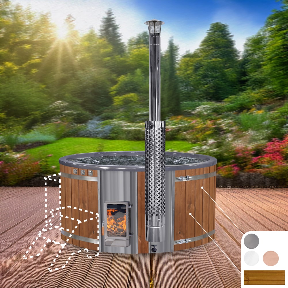Konfigurierbarer Whirpool mit Holzofen Verta