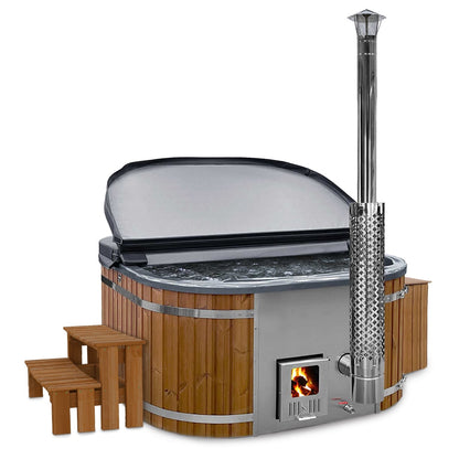 Premium Sand Filter Square Wood Fired Hot Tub | Optimal Configuration