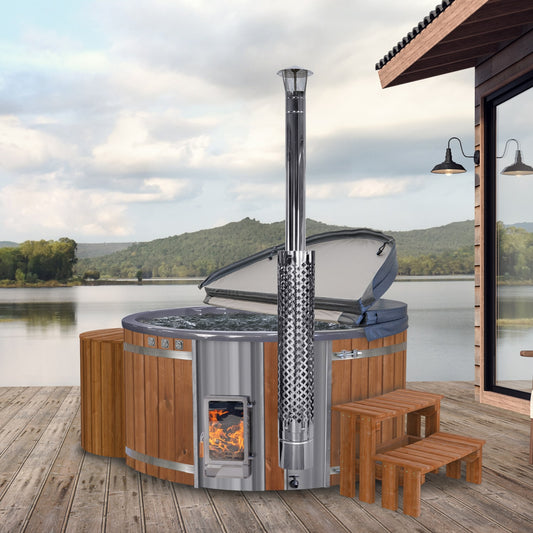Whirlpool mit Verta™ Holzofen | Premium-Filter mit runder Box