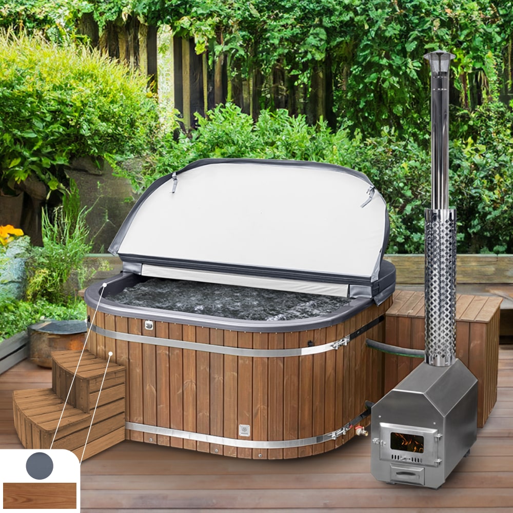 Quadratisch Hot Tub mit Premium Filter | Beste Konfiguration | 6-8 | Externer AISI 316