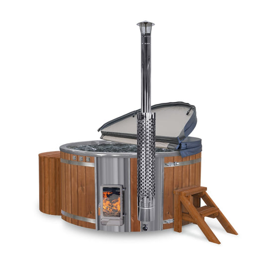 Super Angebot Whirpool mit Holzofen Verta | Filter mit runder Box