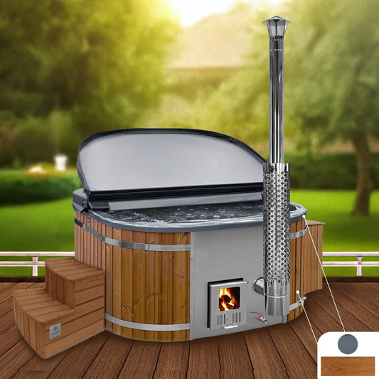 Premium eckiger Hot Tub mit Sandfilter | Optimale Ausstattung