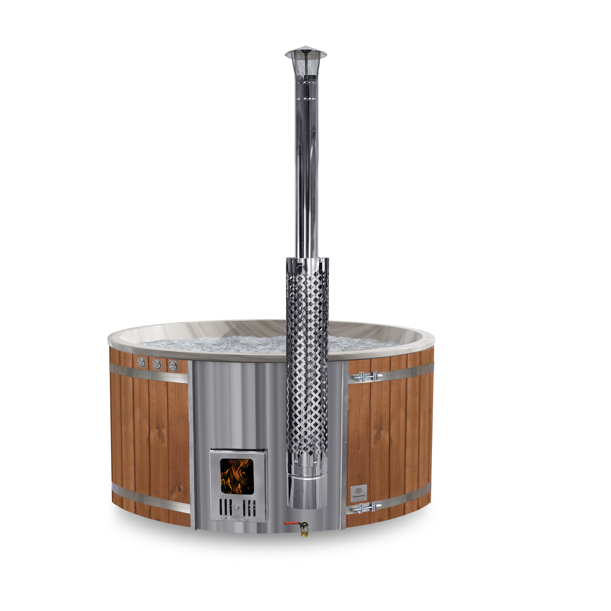 Konfigurierbar Hot Tub Holz Runder 4-6 Personen