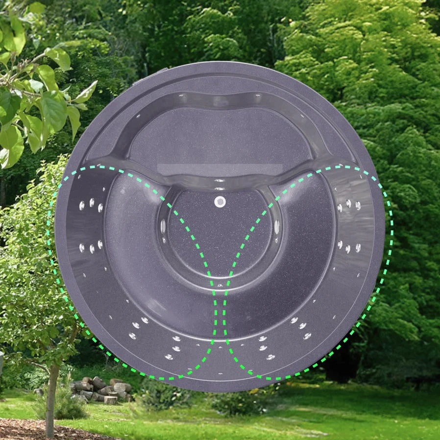 Intelligente, separate Steuerung der Hydromassage im Hot Tub