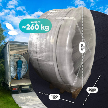 All Inclusive Wood Fired Hot Tub with Jets | Horizon™ stove, Premium sand filter system | 24 jets | 4–8 seater